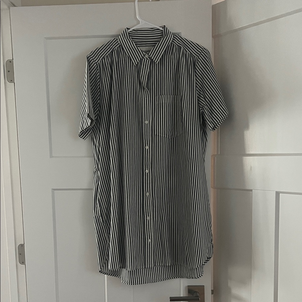 Striped Black and White Men's Shirt